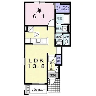 グレース アロッジオ【1階】の間取り