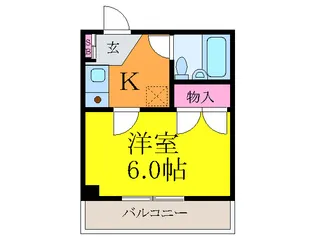 つばさハイツ【4階】の間取り