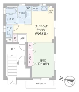 イワタビル【2階】の間取り