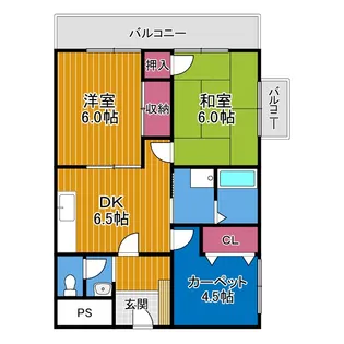 リメインズM【3階】の間取り