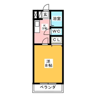 ライフイン・布橋【2階】の間取り