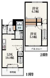 Bright court 調布の間取り