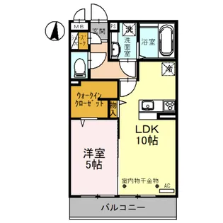 クラン スール【2階】の間取り