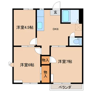 パークサイド【1階】の間取り