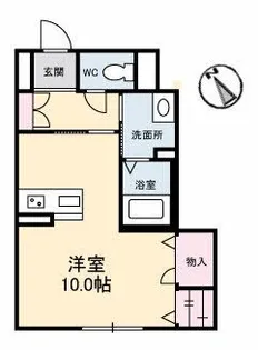 シャーメゾン小豆島【1階】の間取り