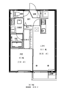 J.Y HILLS【2階】の間取り