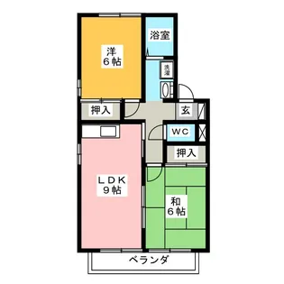 セジュール南 A【2階】の間取り