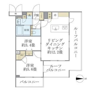 La Perla Nakano【3階】の間取り