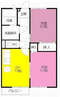 レジデンスSK I【2階】の間取り