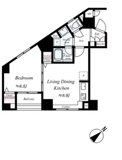 グラントゥルース東向島【5階】の間取り