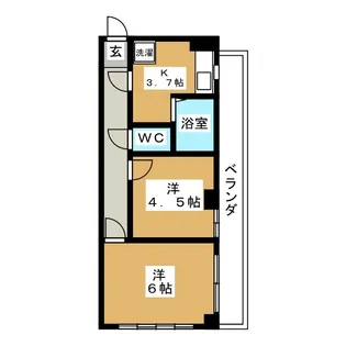 スカイブルーMC【3階】の間取り