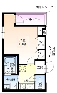 フジパレス豊里中央公園1番館【1階】の間取り
