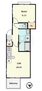 フラットN【2階】の間取り