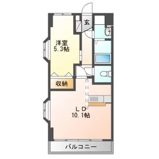 アーバンヒルズ城山1号館【4階】の間取り