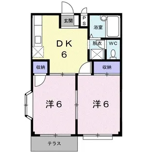 エルディム久喜【1階】の間取り