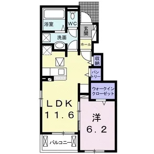ヴィオラII【1階】の間取り
