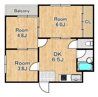 大正三井マンション【6階】の間取り