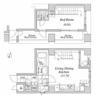 レジディア神田の間取り