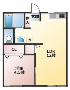 コーポメゾン桜【1階】の間取り