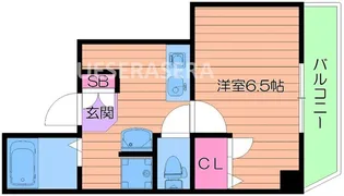 エイチ・ツー・オー今福【5階】の間取り