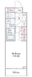 レガリス池尻大橋【1階】の間取り