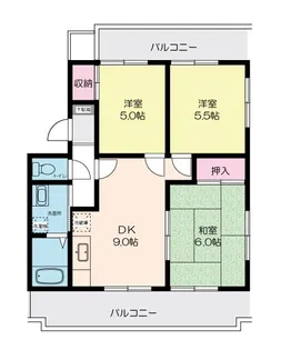 吉田ハイツ武蔵野【2階】の間取り