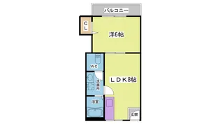 SUZURAN DANCHI I【3階】の間取り