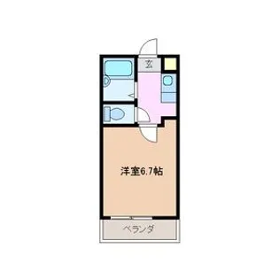 ビバリードリーム小杉【2階】の間取り