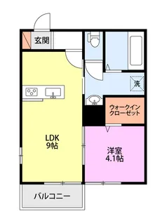 メモワール万代【2階】の間取り