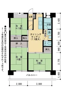 UR博多駅東三丁目第2【3階】の間取り