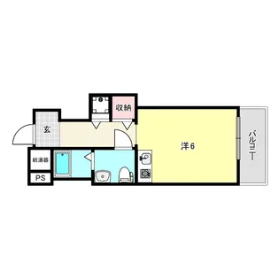 新甲子園マンション【2階】の間取り