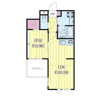 アーバングランデ吹田【1階】の間取り