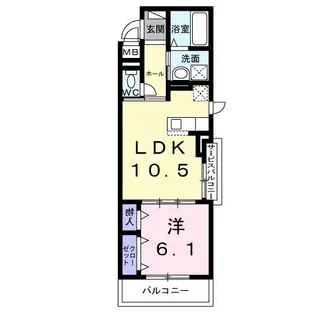 サザンエステート中須【2階】の間取り