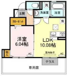 シャルマン・ホルツ【1階】の間取り
