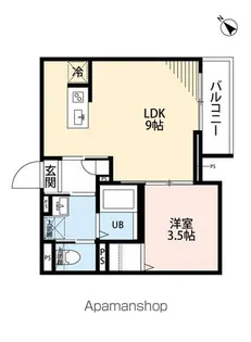 リュクスシティー鎌ケ谷【2階】の間取り