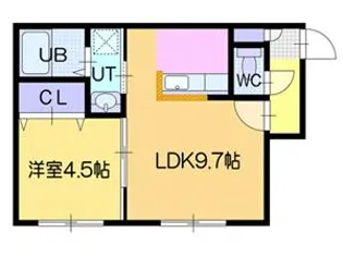ドライエポック東野幌【3階】の間取り
