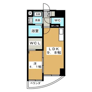 プレディアスタイル葵【5階】の間取り