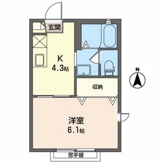 フレグランス SAWA【1階】の間取り