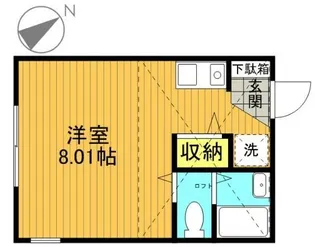 サンヒルズ上星川【1階】の間取り