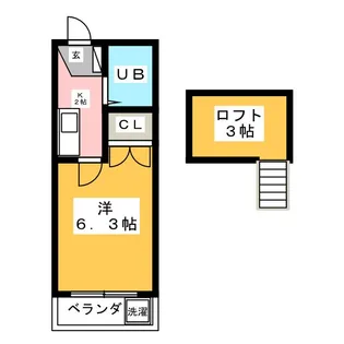 ニュービレッジ【2階】の間取り