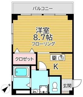 トータス・グリーン【3階】の間取り