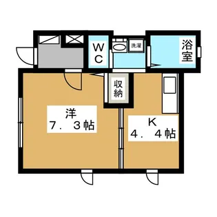 センターポイントK2【1階】の間取り