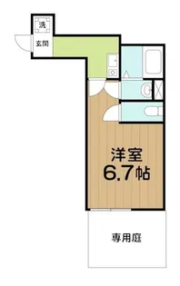 メゾンブランシュ下北沢【1階】の間取り