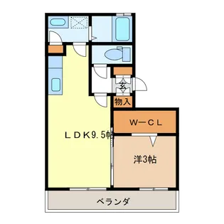 リビングタウンさくらだ【2階】の間取り
