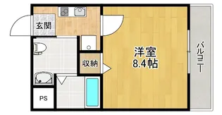 ダブルツリー7番館【3階】の間取り