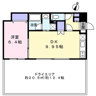 ベイシエ【1階】の間取り