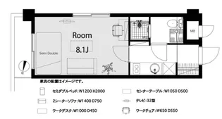 パステルコート神田岩本町【6階】の間取り