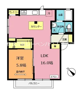 リモーネ A棟【1階】の間取り