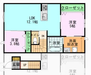 リヴァージュ高浜【2階】の間取り