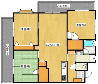 Villa Vert【3階】の間取り
